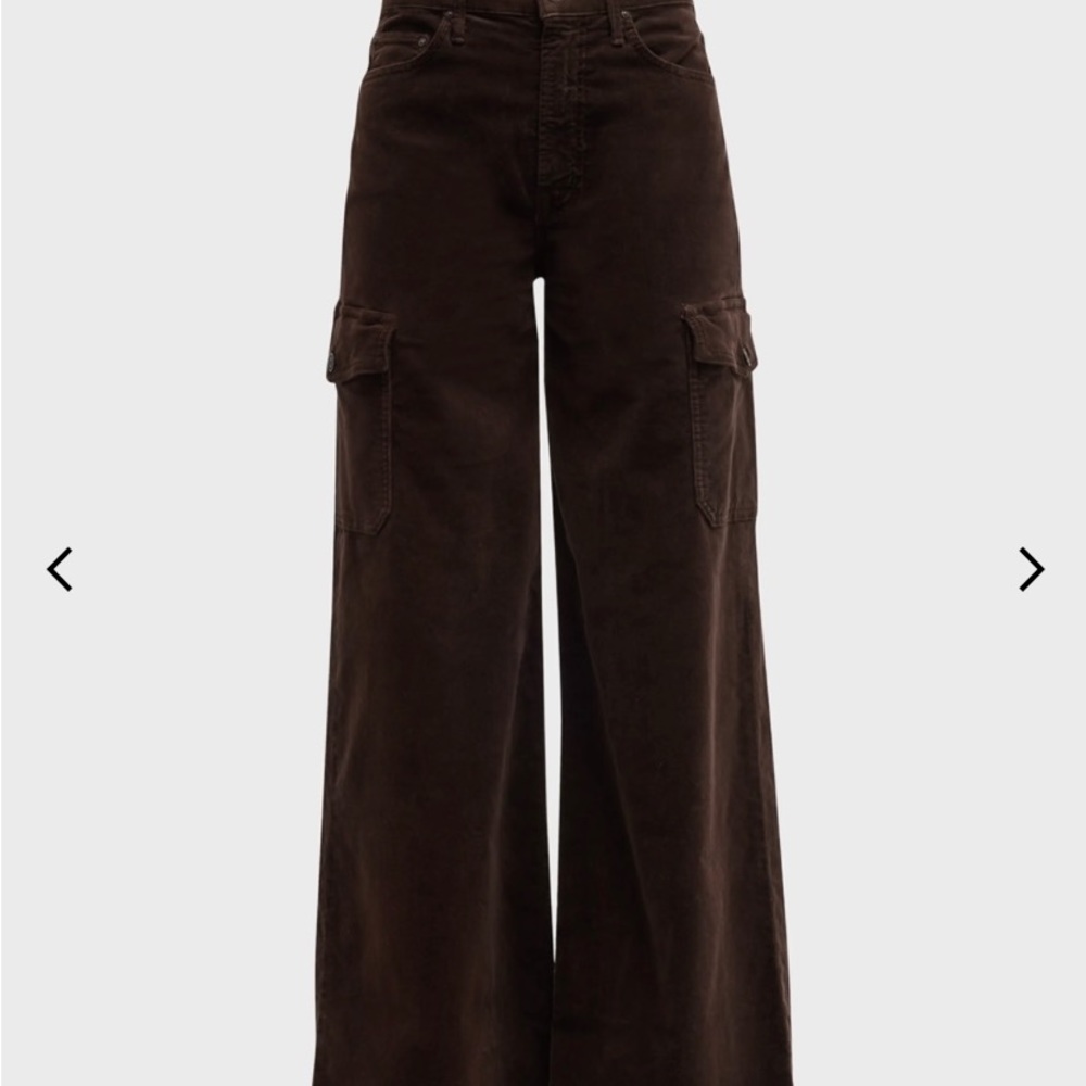 Mother wide leg cords. Cargo pockets. The undercover cargo sneak.